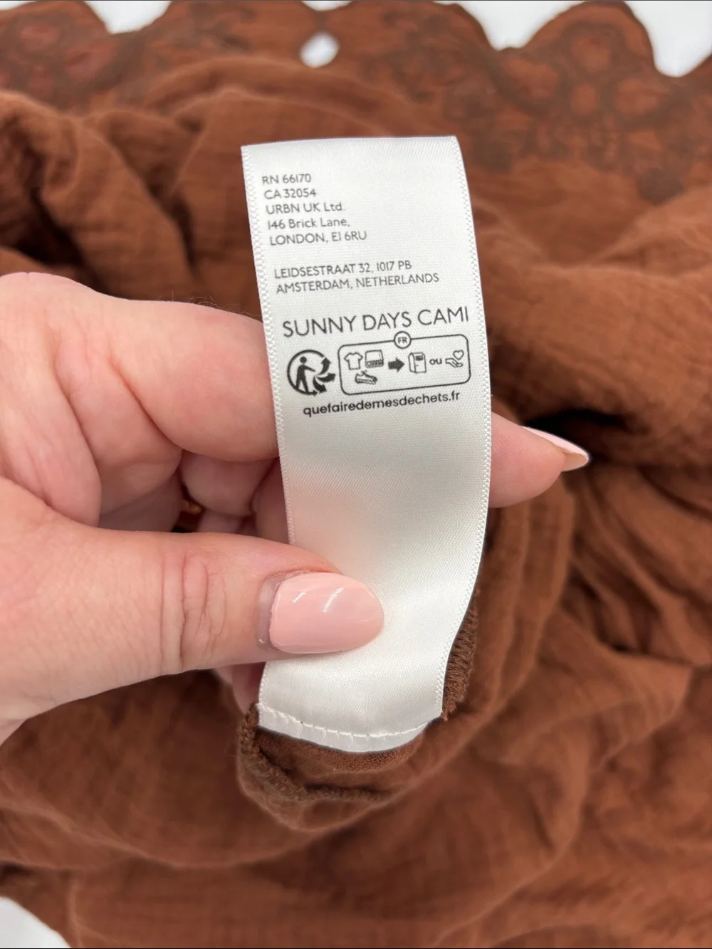 Free People Sunny Days Cami in Nutmeg